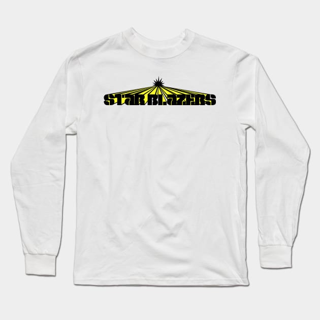 Star Blazers Logo - Black and Yellow Long Sleeve T-Shirt by MalcolmDesigns